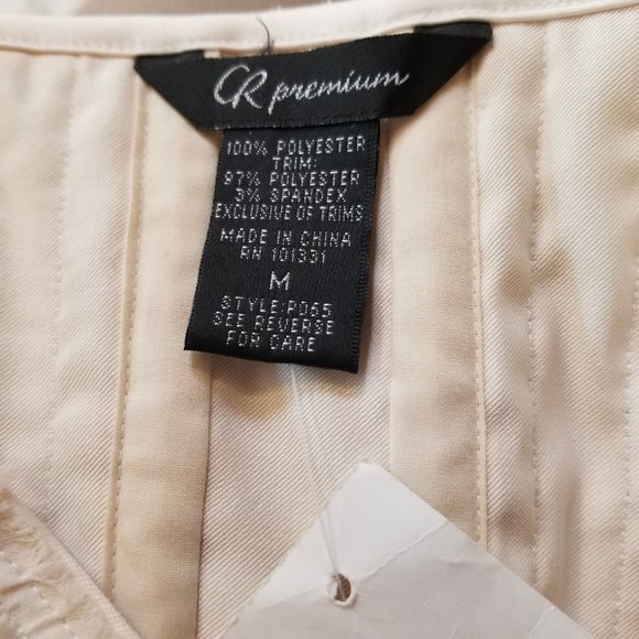 NWT Charlotte Russe Bustier Corset Lingerie White - Picture 9 of 12